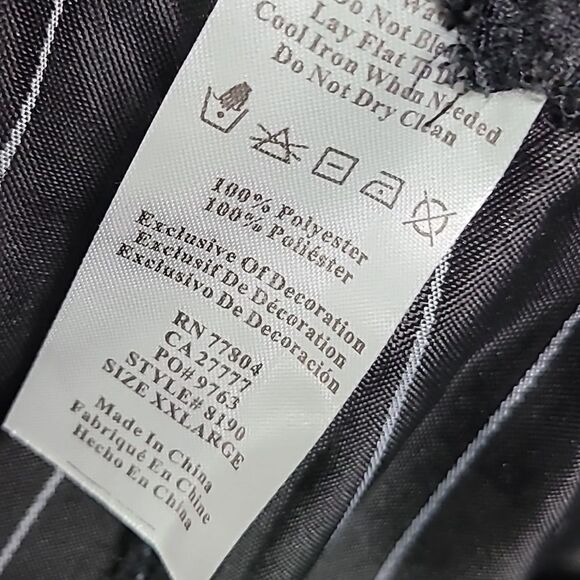 Mob Boss Halloween Gangster Costume Men's XXL - Picture 4 of 11